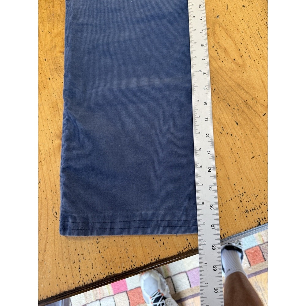 Travis Mathew 38x28 Blue Corduroy Straight Leg Cords Pants Golf Stretch - Picture 6 of 10